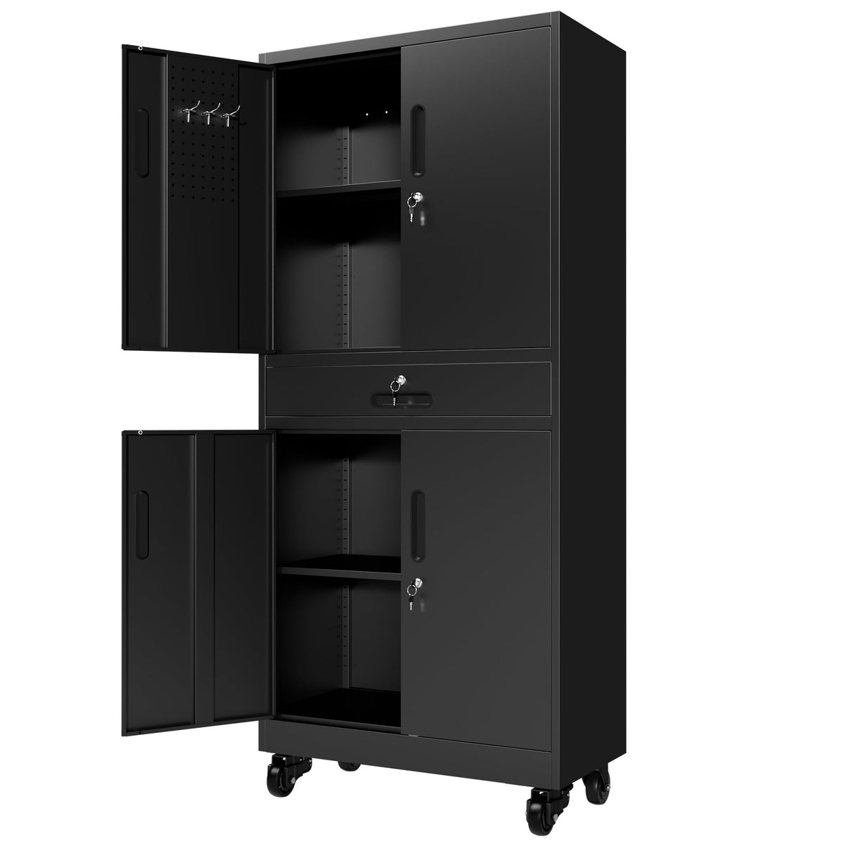 Heavy Duty Metal Storage Cabinet with Drawer