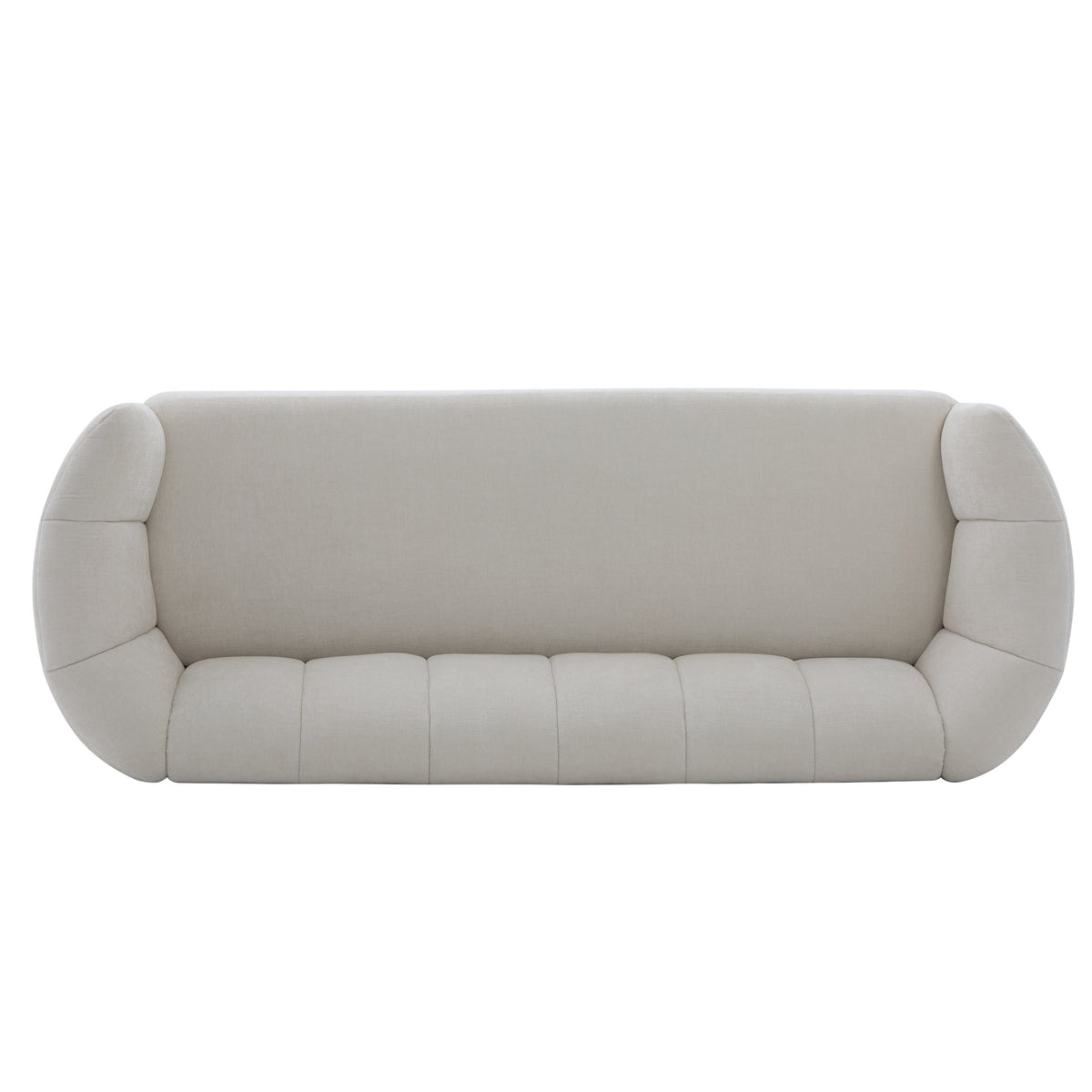 Mirelle 80 In. Modern Curved Chenille Sofa Couch