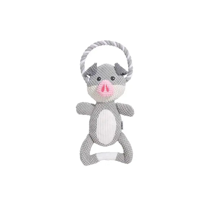 M-Pets Eco Chewtopia Pig Dog Toy Durable Recycled Material 35x19x8cm