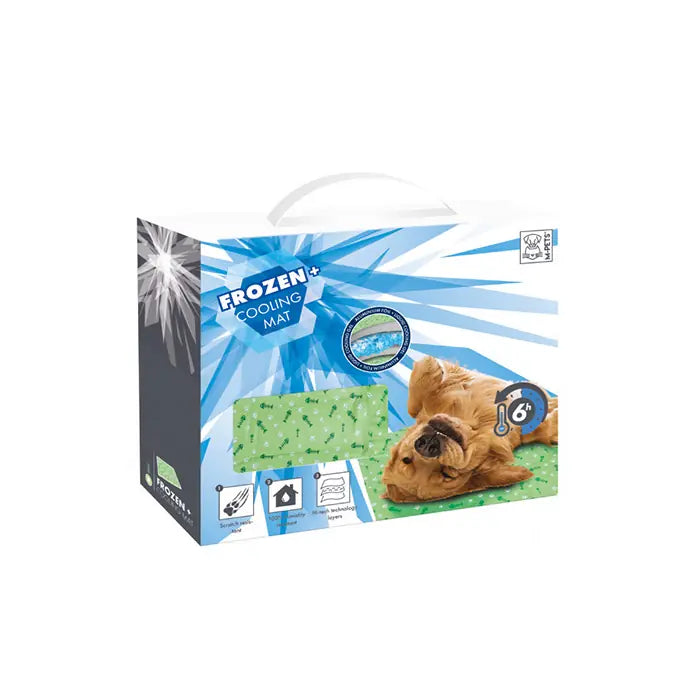 M-Pets Cooling Dog Bed Green Medium 45x60cm