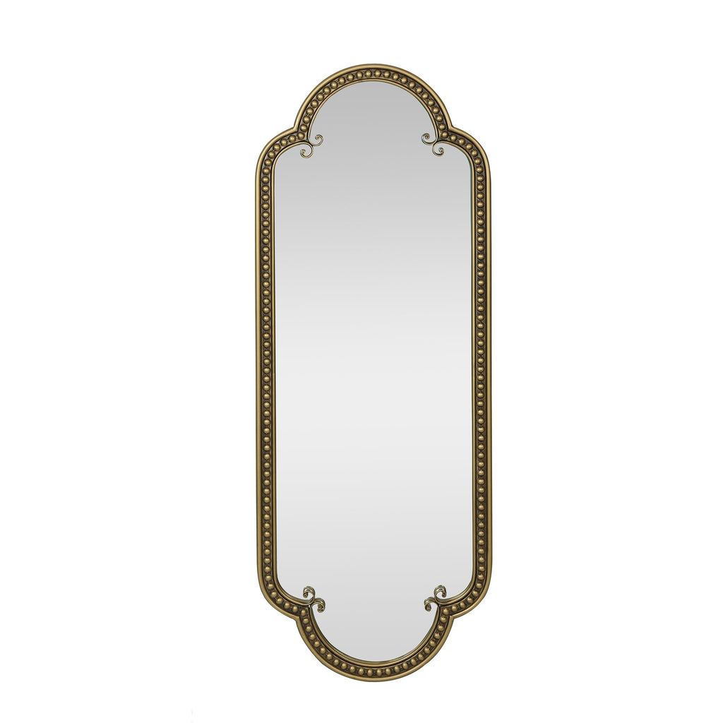 Vintage Scalloped Oval Wall Mirror
