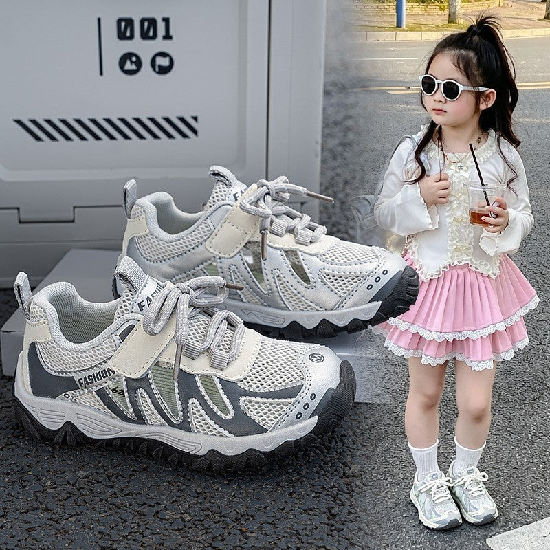 2026 Spring Summer Kids Mango Toe Sneakers, Lightweight Soft Sole Hiking Dad Shoes, Casual Closed-Toe Sports Sandals