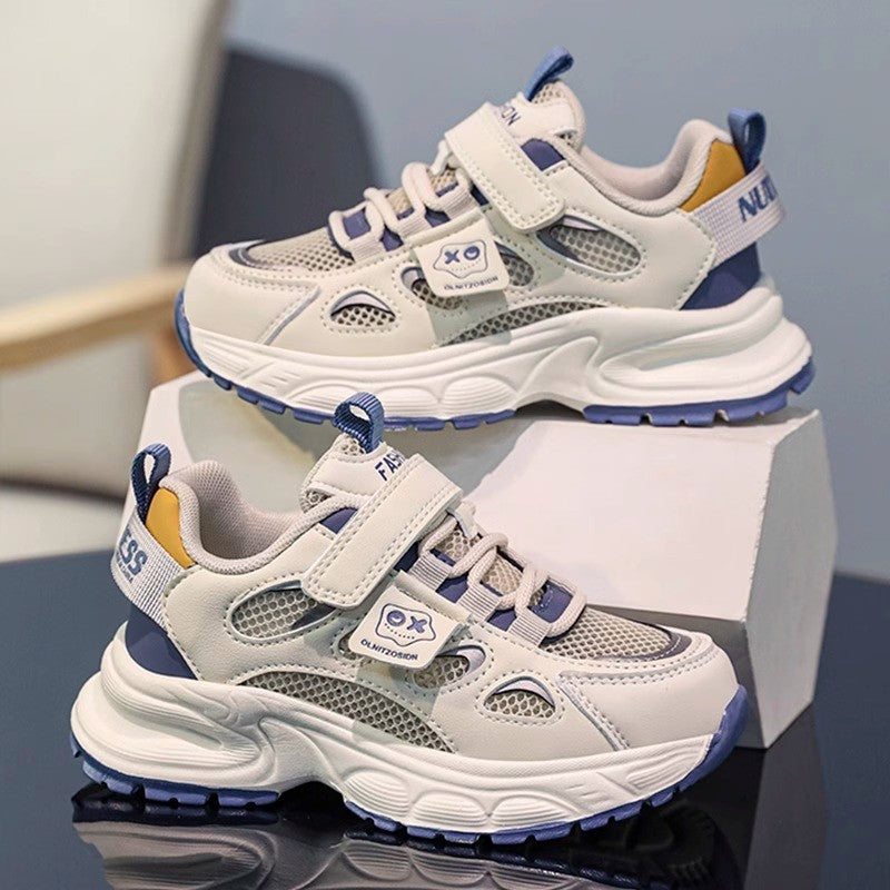 2026 Summer New Kids Mesh Breathable Sneakers, Boys Casual Dad Shoes For Middle And Big Kids