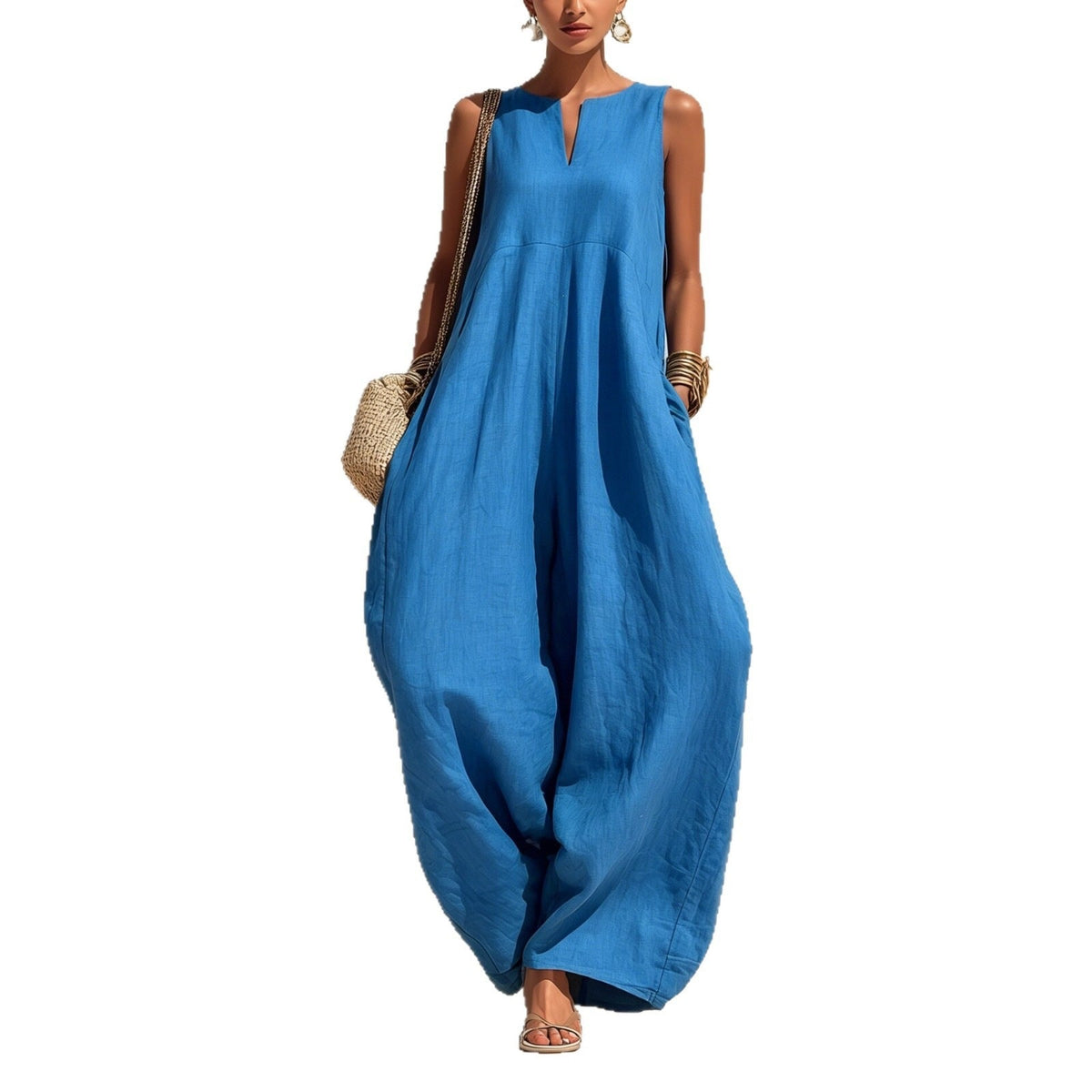 Elegant And Chic Wide-leg Jumpsuit For Women