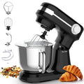 Plum Chef 5.5QT Electric Stand Mixer, 12-Speed Tilt-Head Food Mixer, Dough Mixer with Dishwasher Safe Stainless Steel Bowl, Dough Hook, Flat Beater, Whisk, Splash Guard