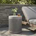 Outdoor Lightweight Round Concrete End Table