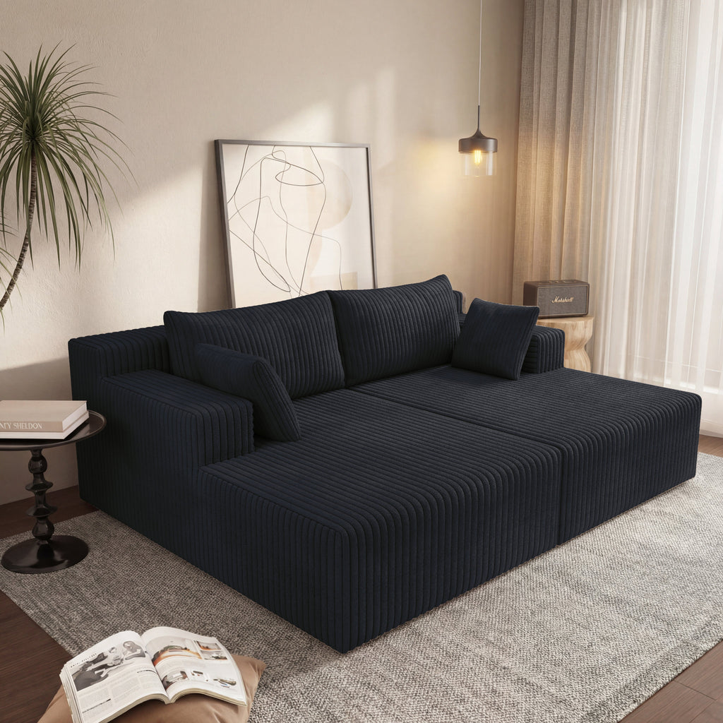 Cloud Sectional Couch with Shape Chaise