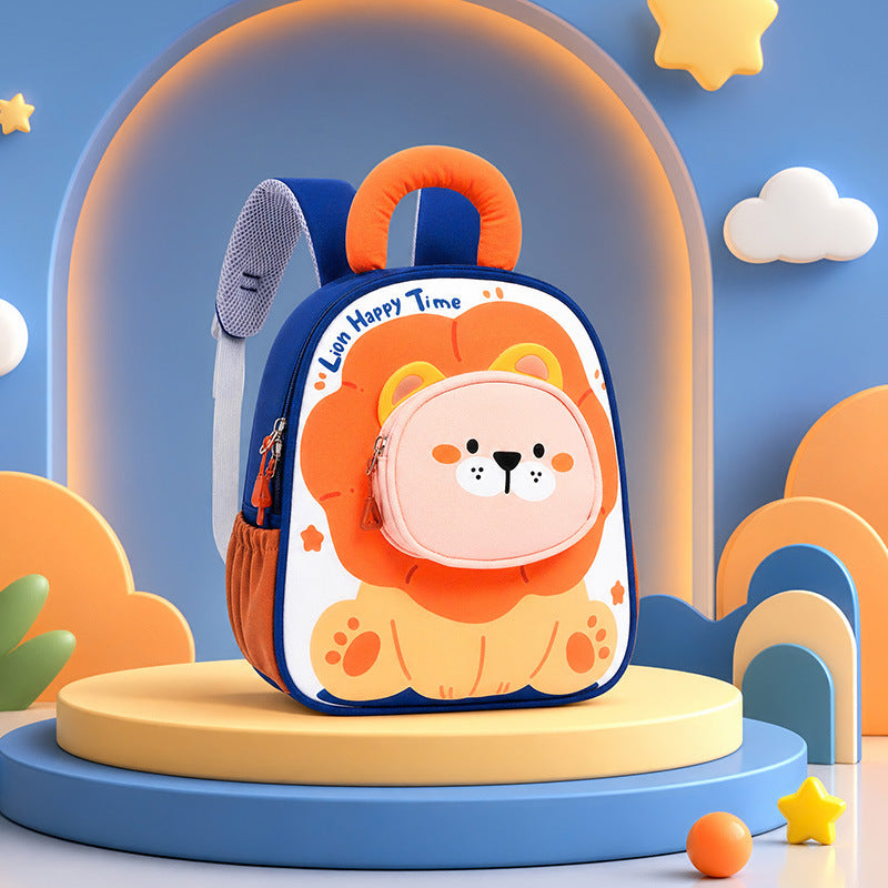 New Cartoon Childrens School Bag Lightweight And Cute For Girls