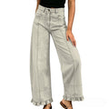 New Stylish Casual Loose-fit Wide-leg Denim Pants For Women