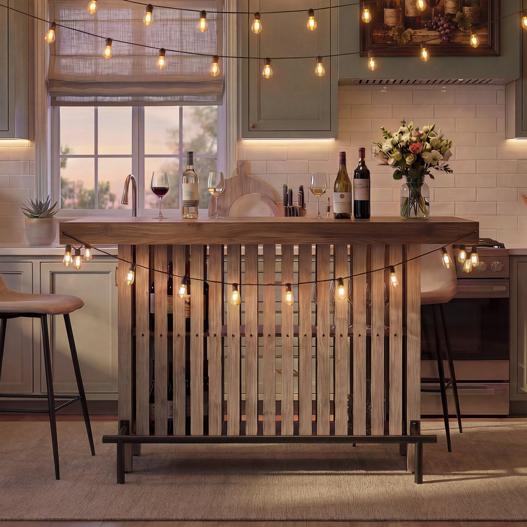 U_Style 3-in-1 Sideboard Table with Wine Storage