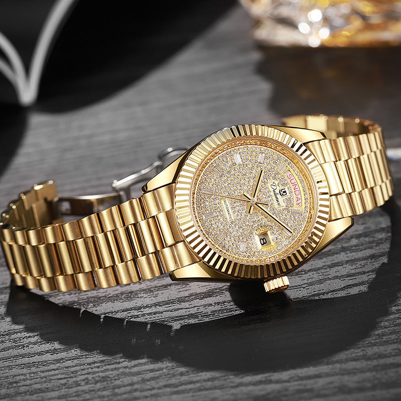 Dual-calendar Automatic Mechanical Mens Watch