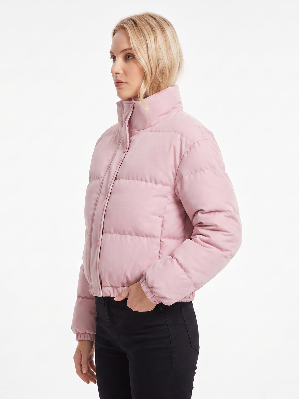 New Coat Small Bread Suit Short Vertical Collar European And American Women's Winter Fashion Casual Cotton Coat Women's Cross-Border