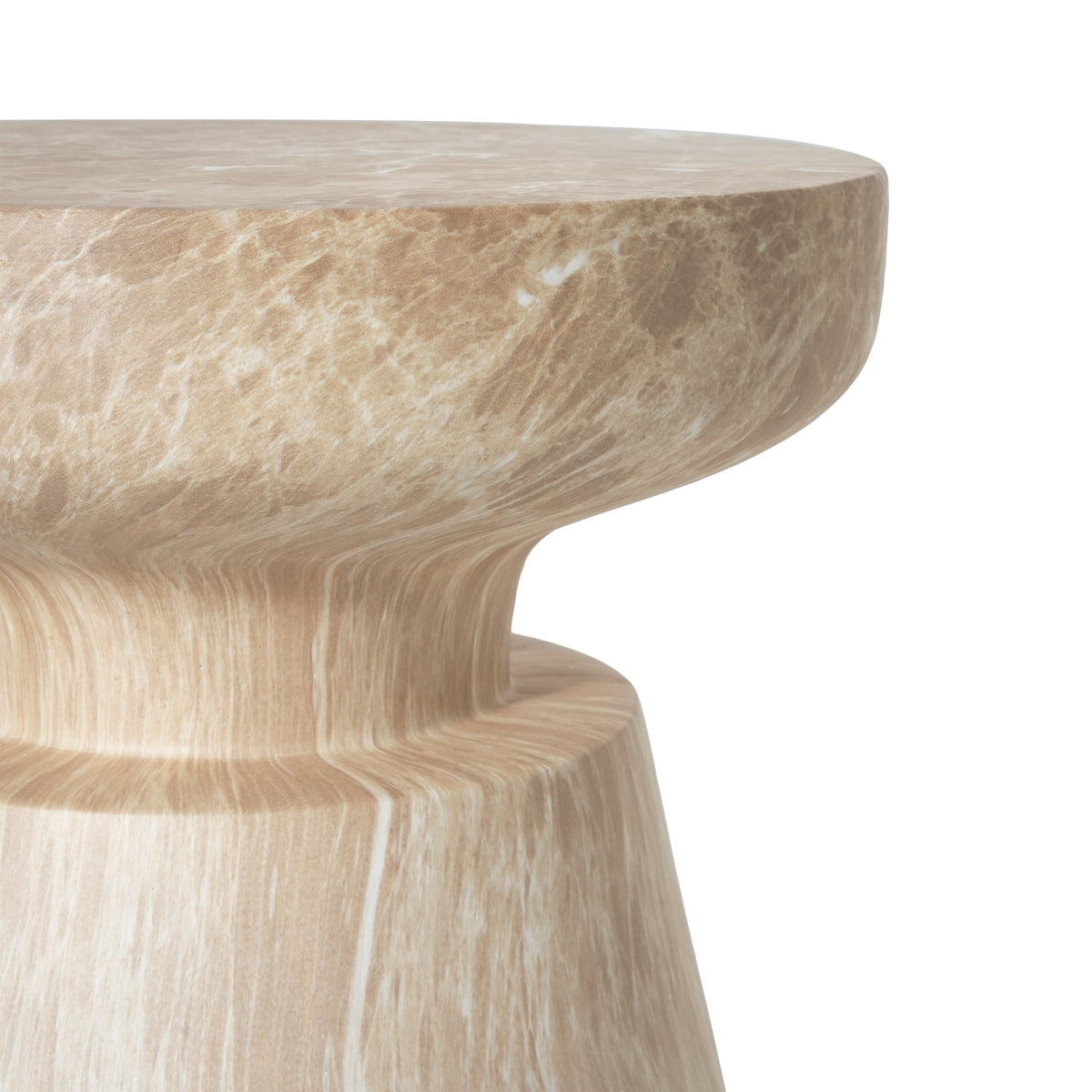 Outdoor Ponti Travertine Side Table