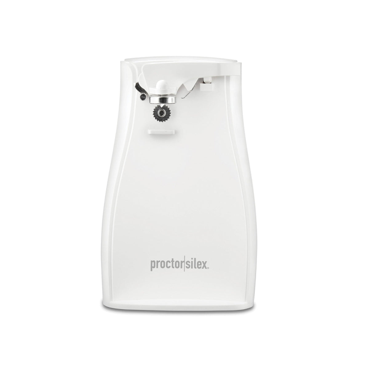 Proctor Silex Can Opener W/Knife Sharpener White - 75224G