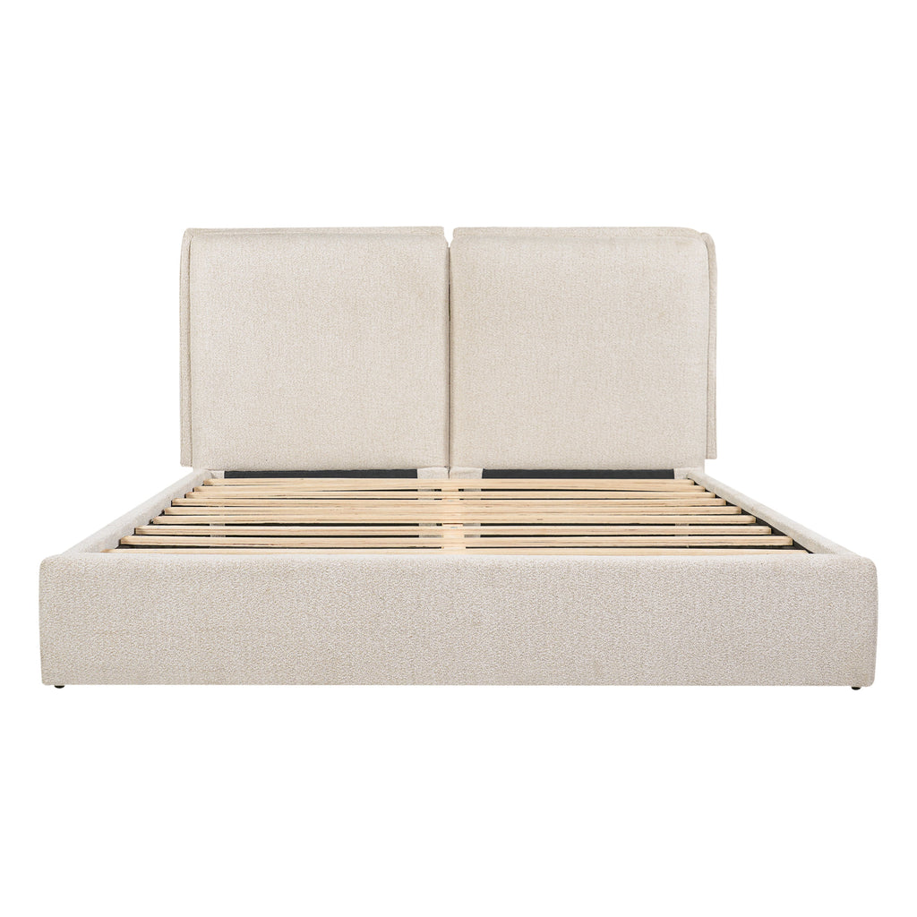 Double-Pillow Upholstered Bed Design