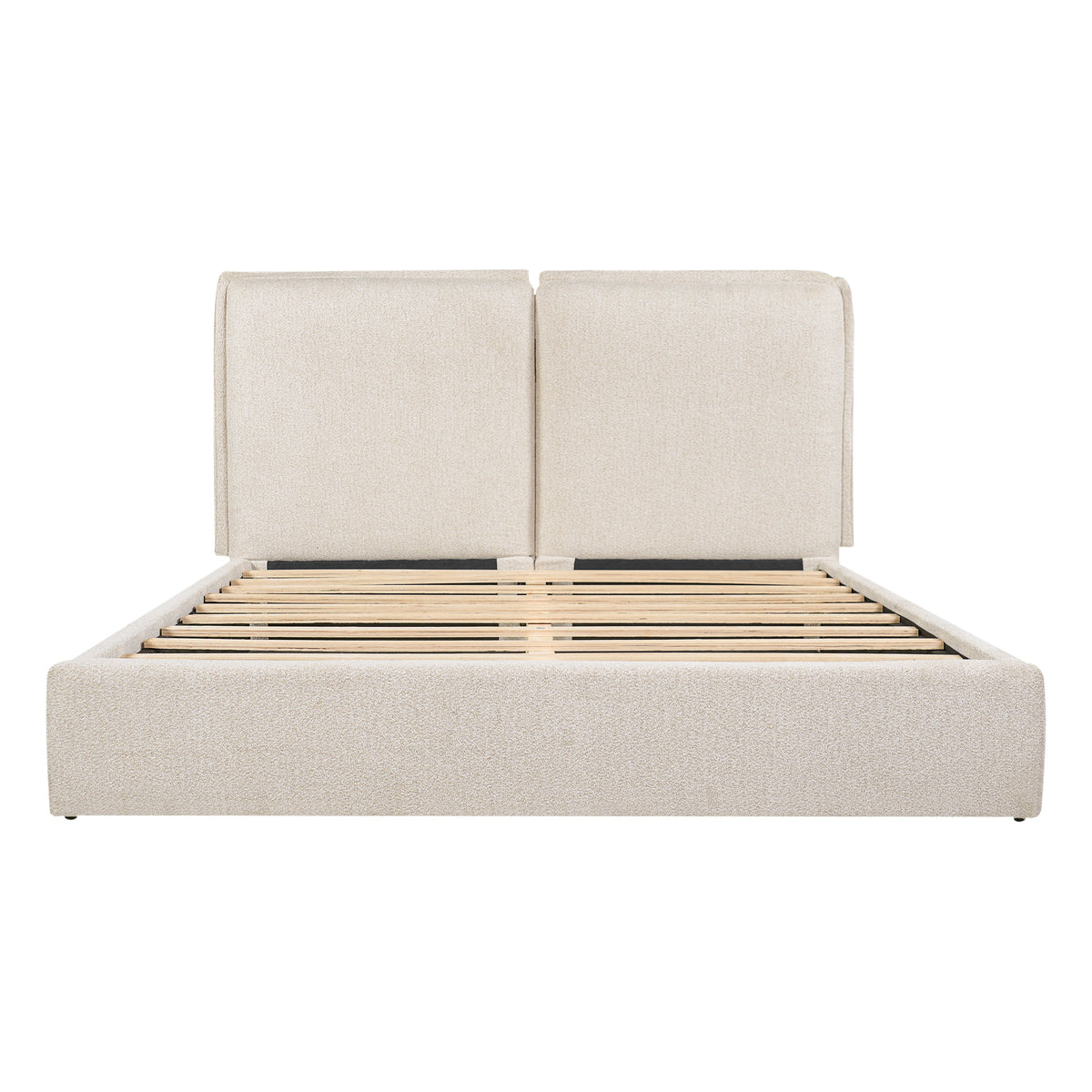 Double-Pillow Upholstered Bed Design