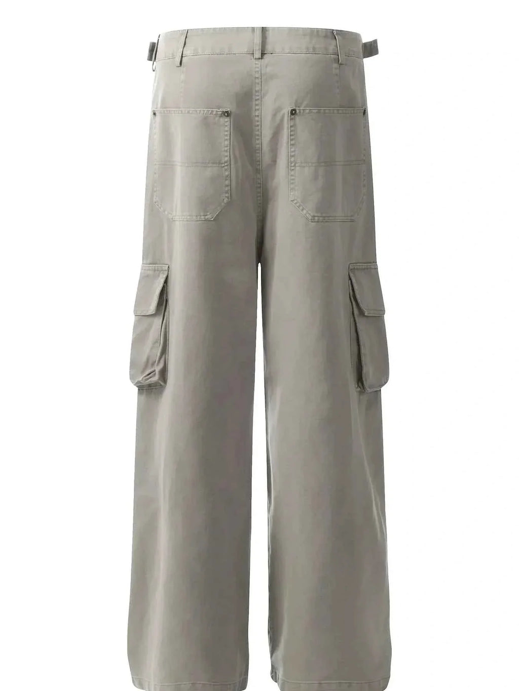 Men's Straight Cargo Pants with Multiple Pockets
