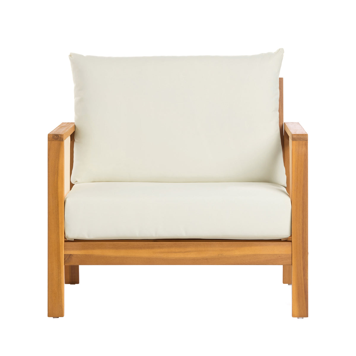 4-Piece Sofa Set with Cushions – Outdoor Loveseat & Coffee Table Set