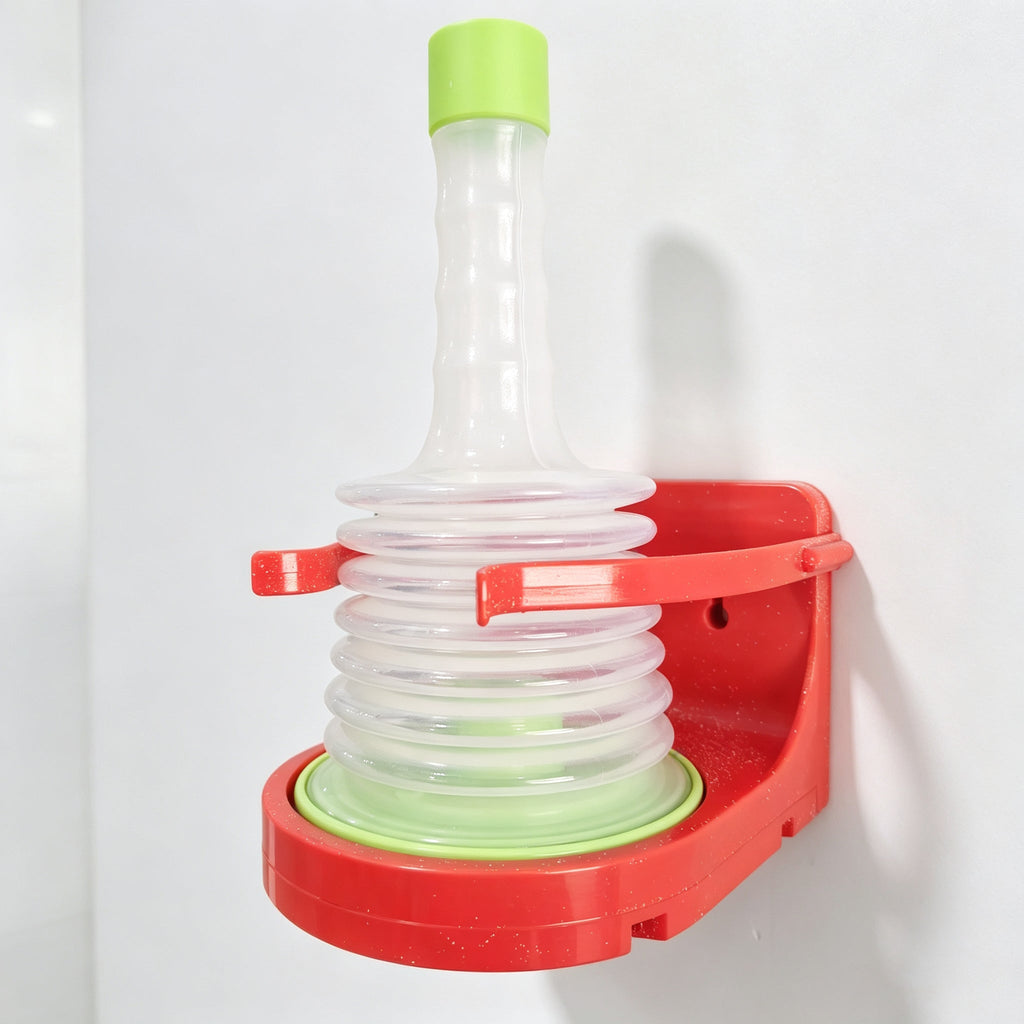 Durable ABS Red Choking Rescue Device Wall Mount Bracket Airway Clearance Tool Storage Holder Single Tier Plastic