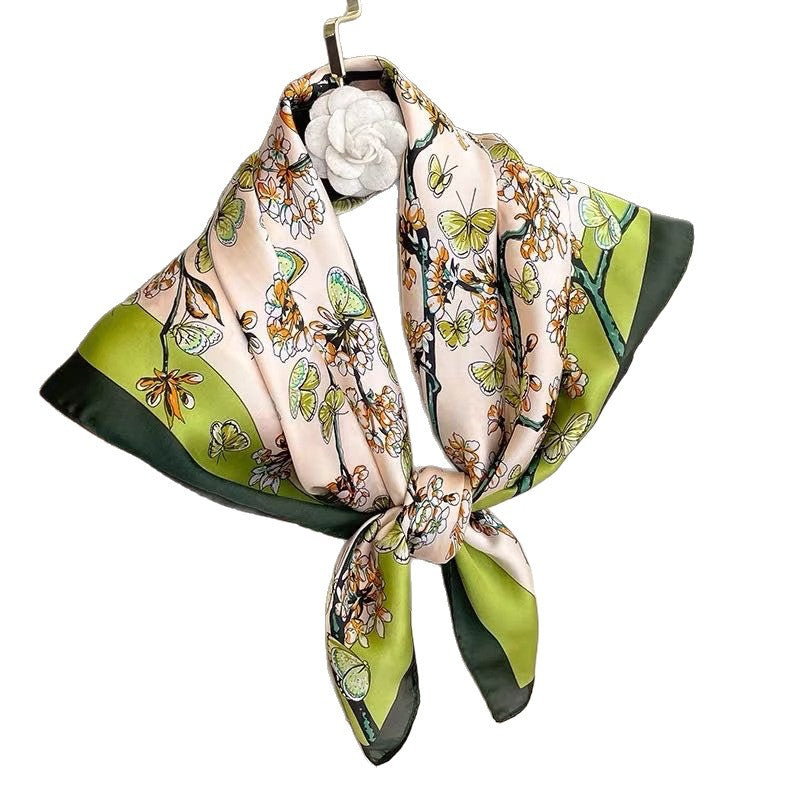 Square Scarf Womens Fashionable Small Neckerchief 70cm
