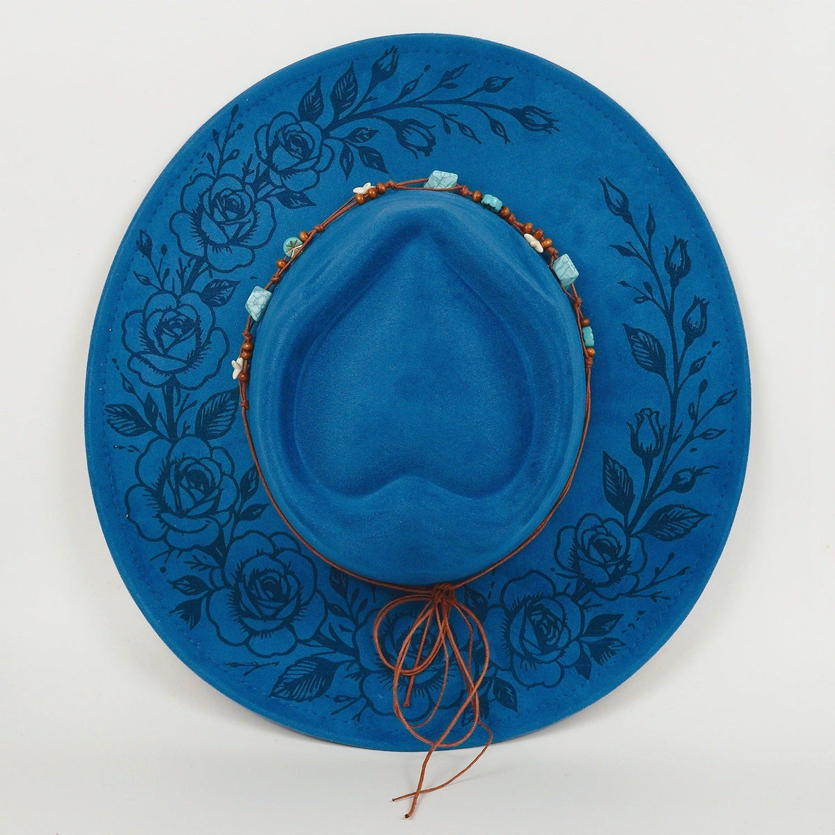 Western Cowboy Hat Fashion Embossed Laser-Engraved Top Hat
