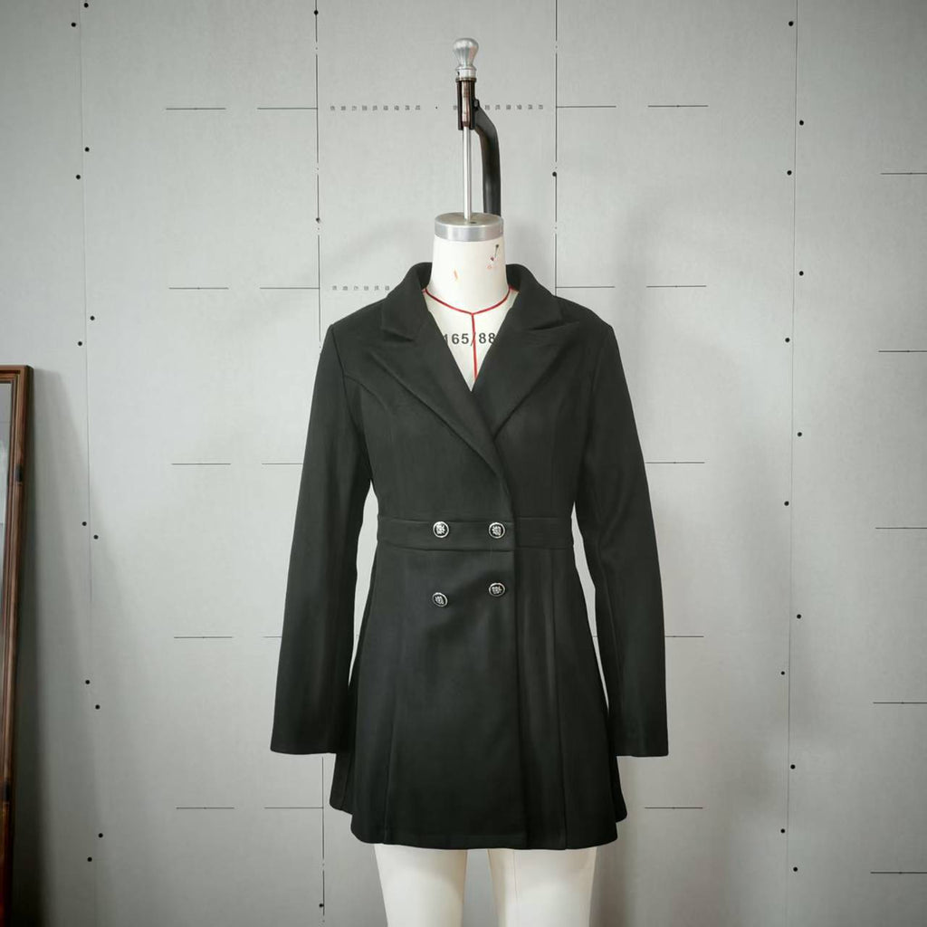 Double-breasted Slim-fit Blazer For Women