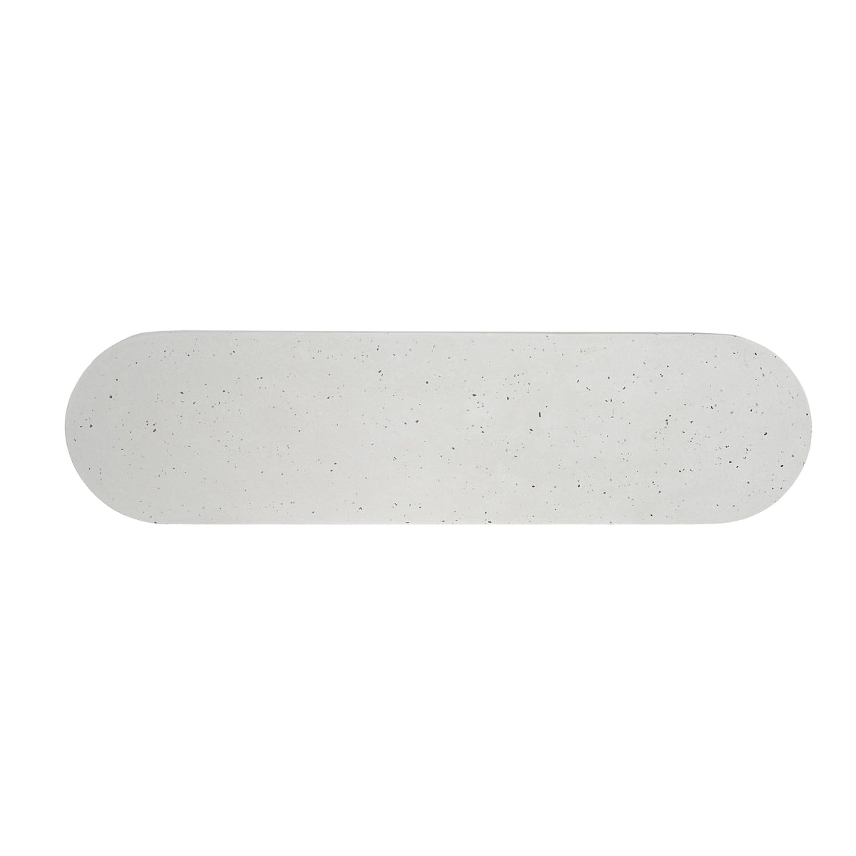 Ellis Oval 60" Modern Outdoor Concrete Dining Bench