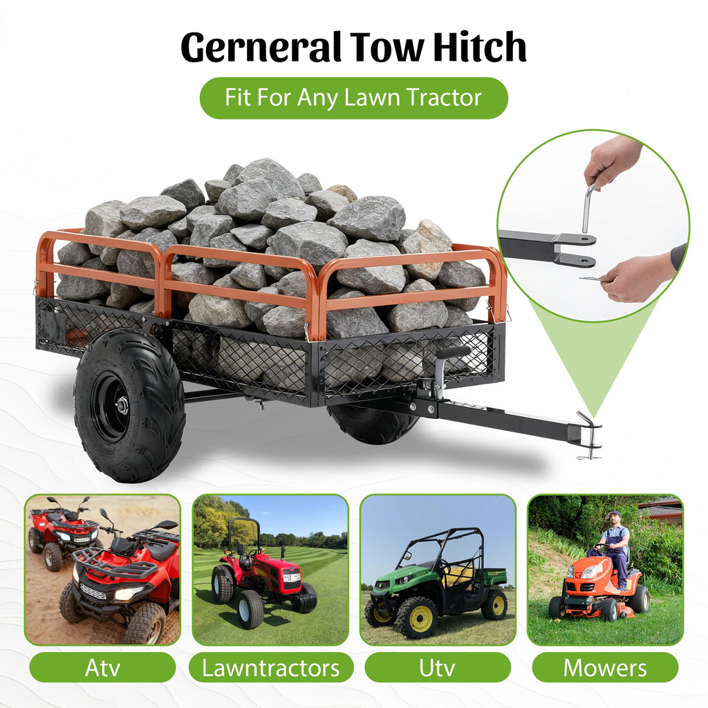 1500LBS Capacity Dump Cart Trailer