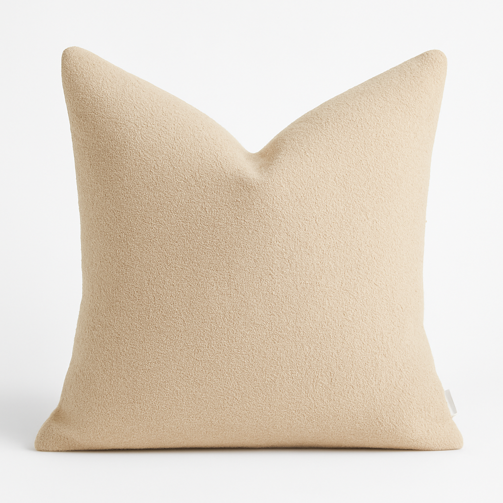 Homey Cozy Throw Pillow – Soft Neutral