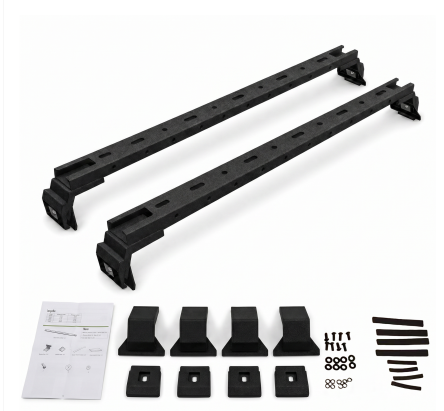 2PCS Roof Rack Cross Bars for Jeep Wrangler & Gladiator
