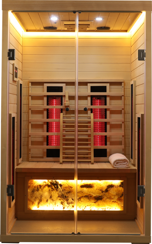 Two Person Hemlock Wood Far-Infrared Sauna Room