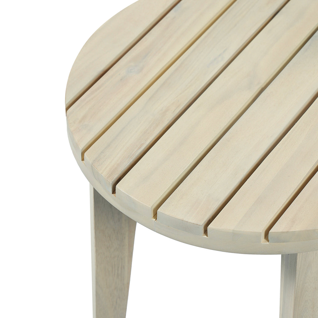 Outdoor 16" Square Acacia Wood Side Table
