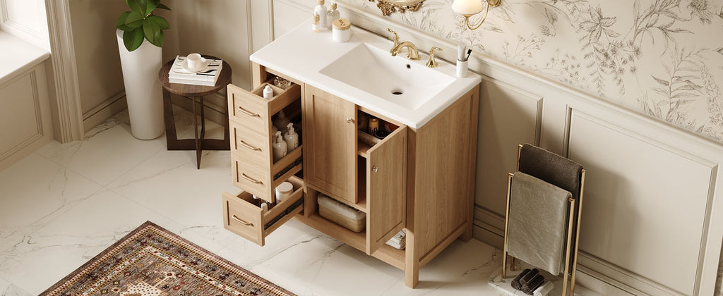 36" Bathroom Vanity with Sink Top