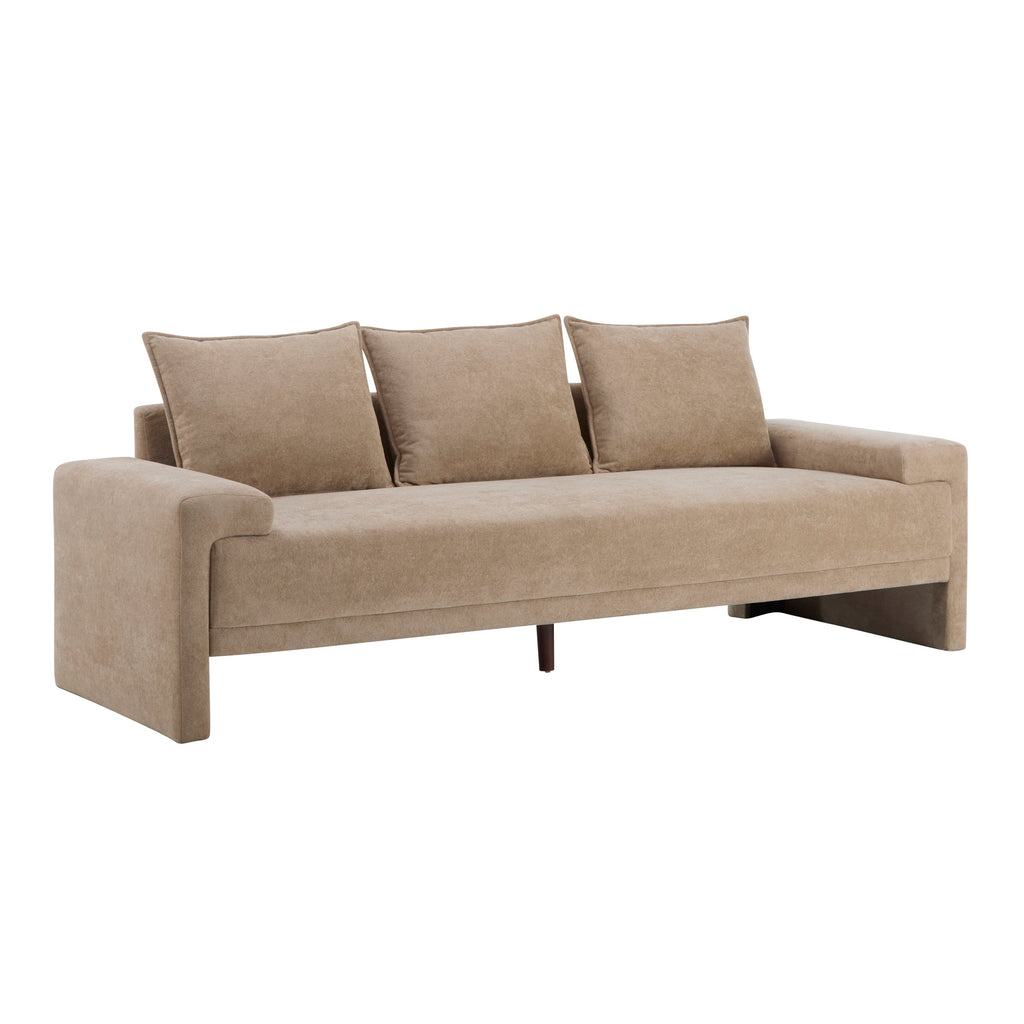 Algora 84.5 in. 3 Seater Modern Upholstered Velvet Sofa