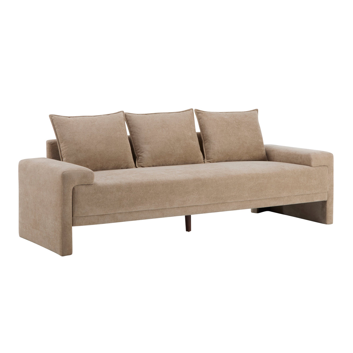 Algora 84.5 in. 3 Seater Modern Upholstered Velvet Sofa