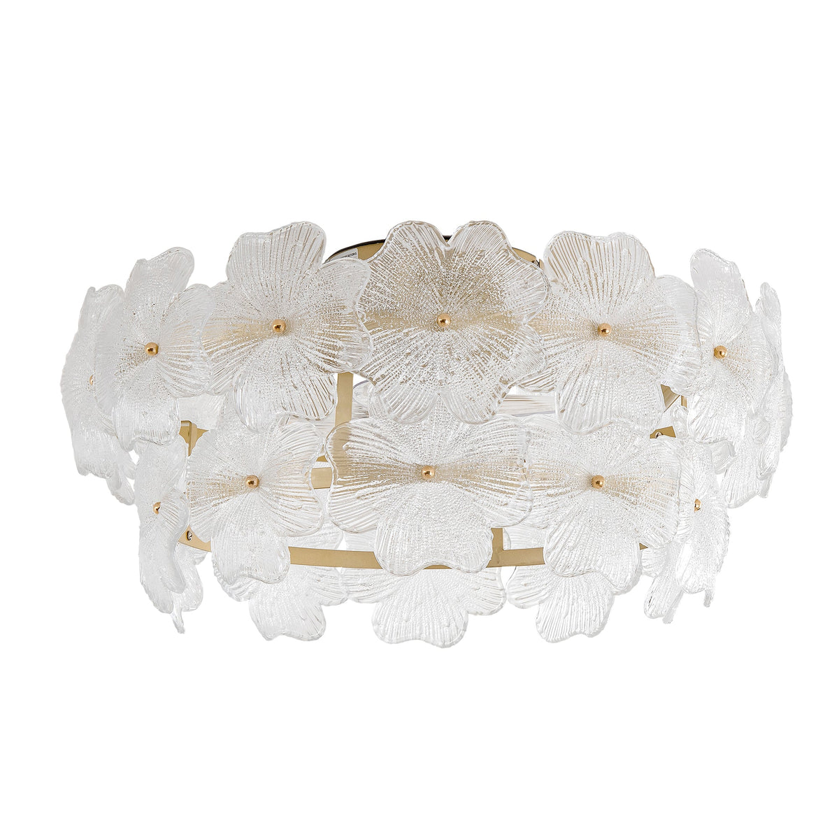 19-Inch Floral Glass Ceiling Fan