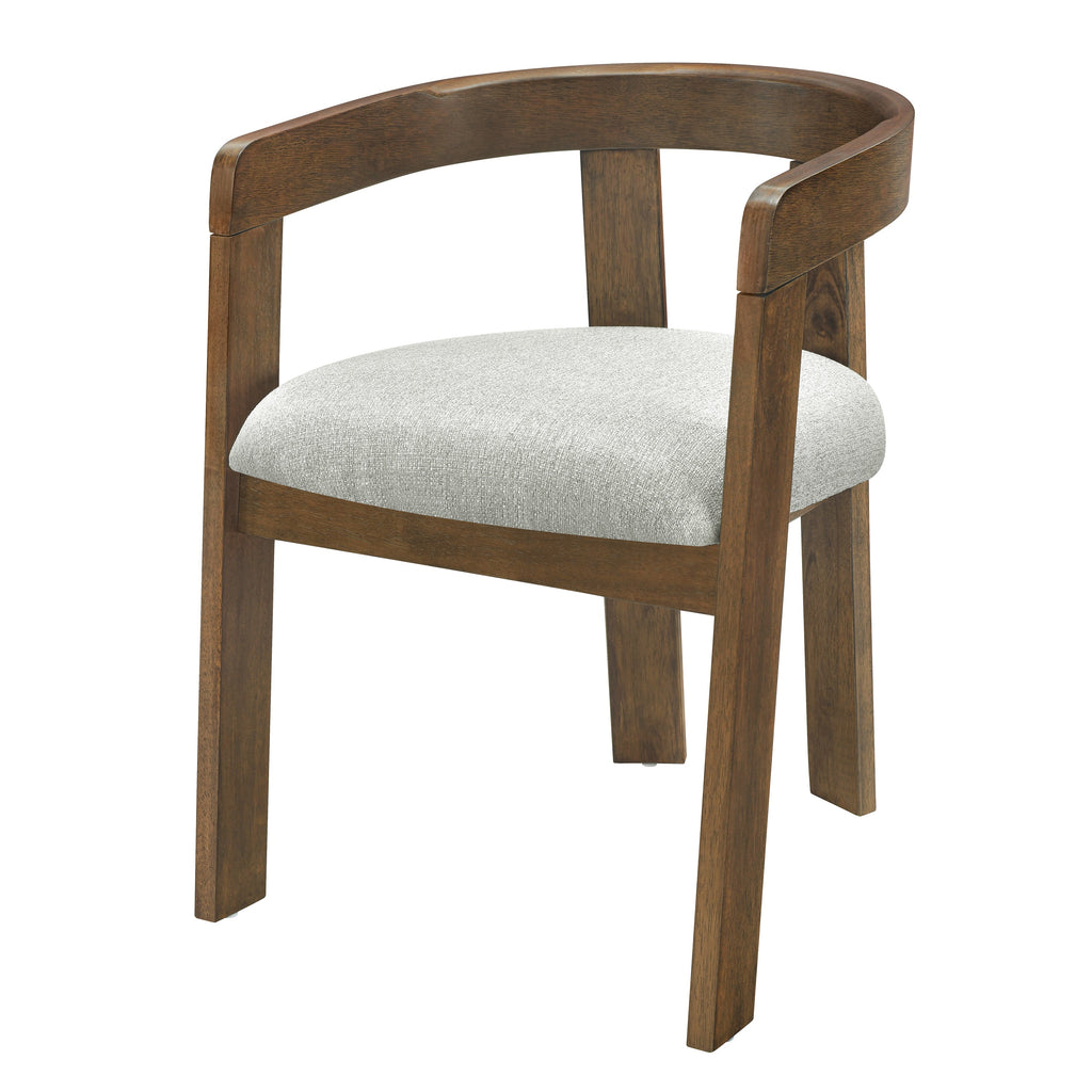 Modern Barrel Dining Chairs (Set of 2)