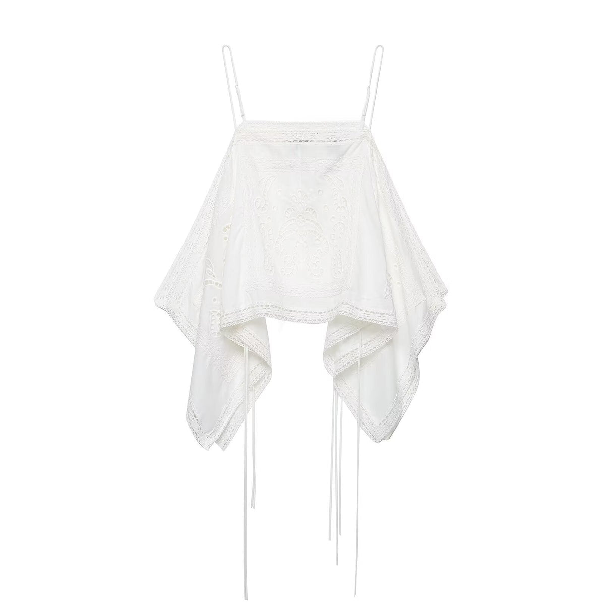 New Womens Hollow-out Embroidered Vest Camisole