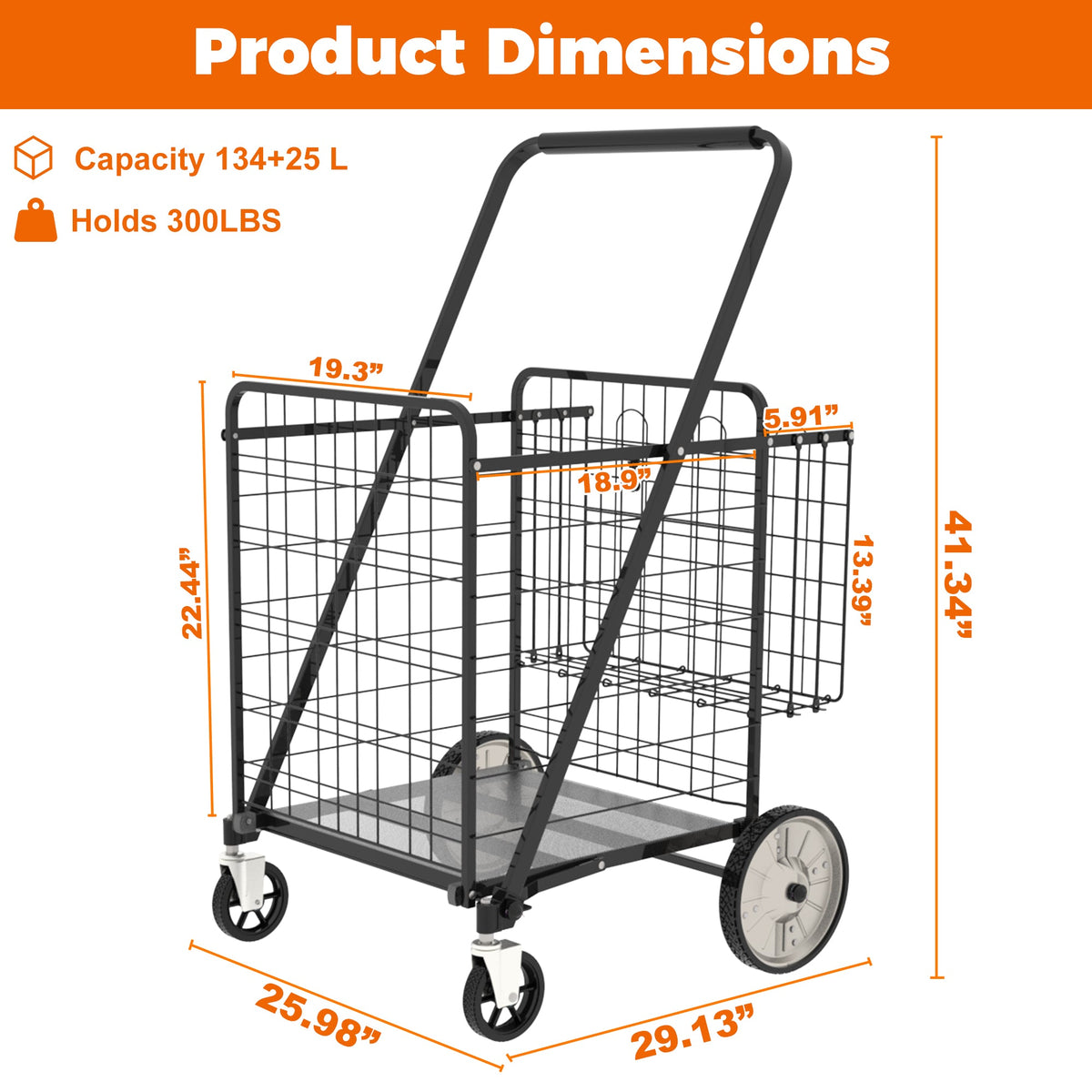 Bigger Super Jumbo Shopping Cart