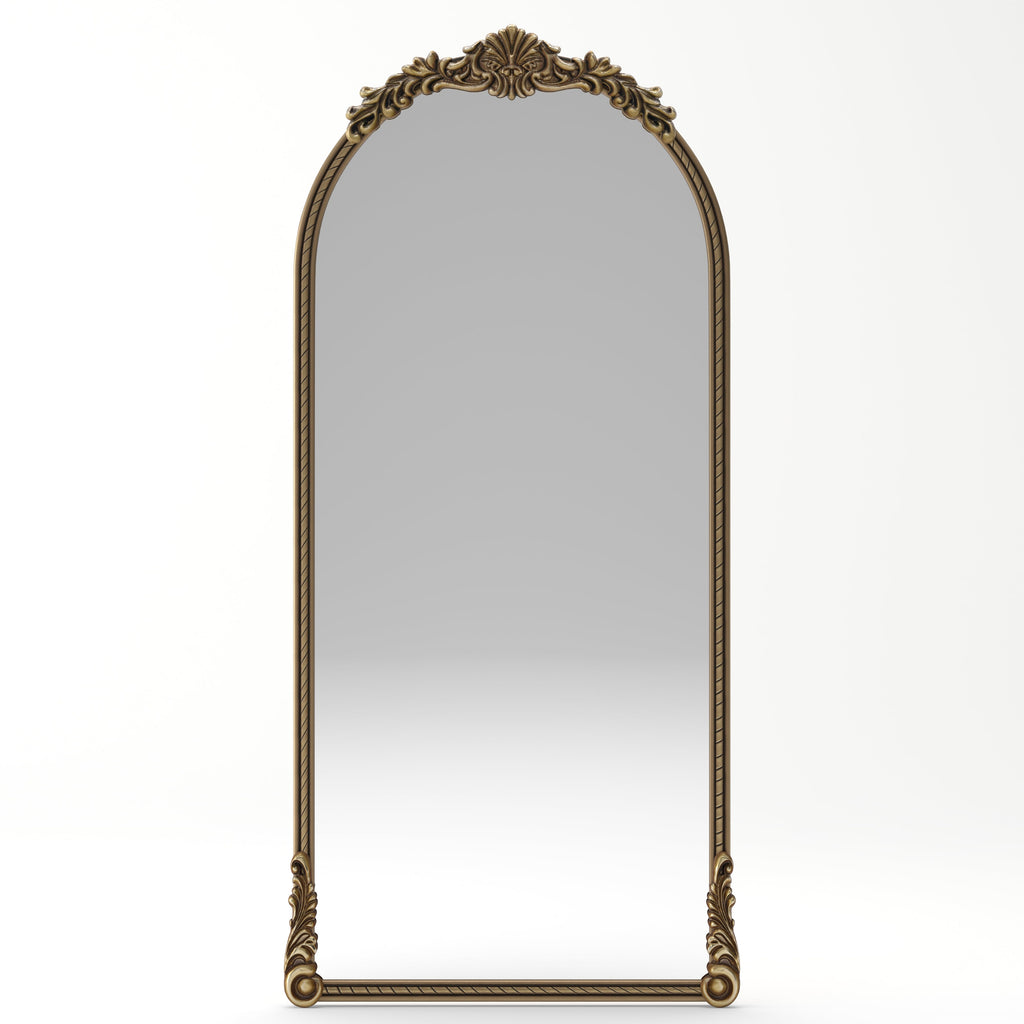 Arch Oval Vintage Relief Mirror Wall Hanging