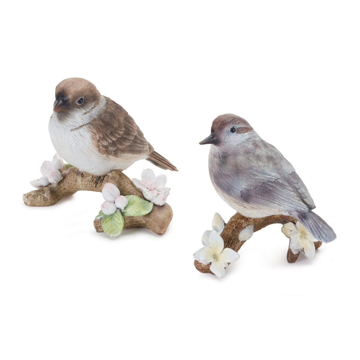 Bird on branch figurine (set of 6)