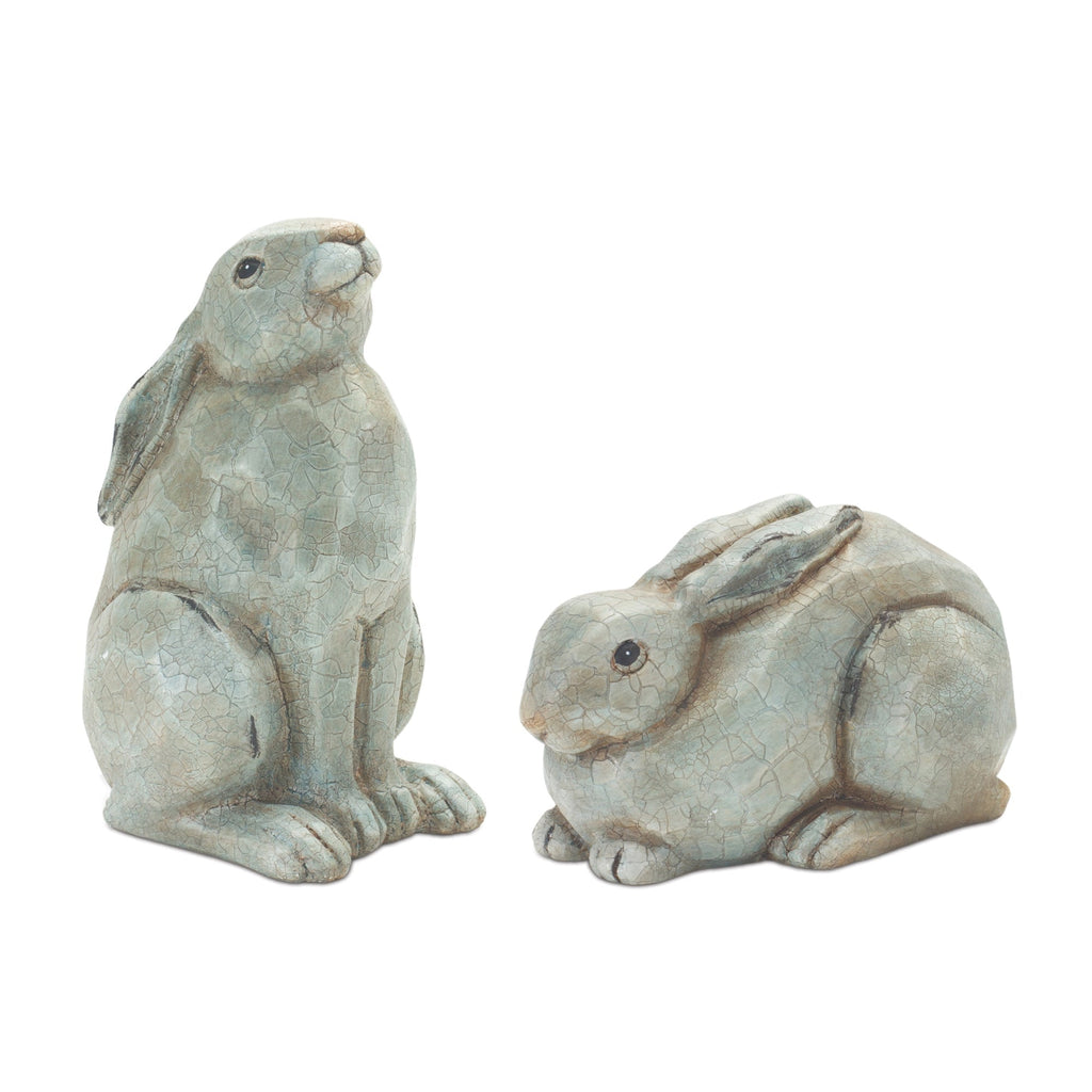 Bunny rabbit figurine (set of 2)