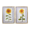 Framed sunflower print (set of 2)