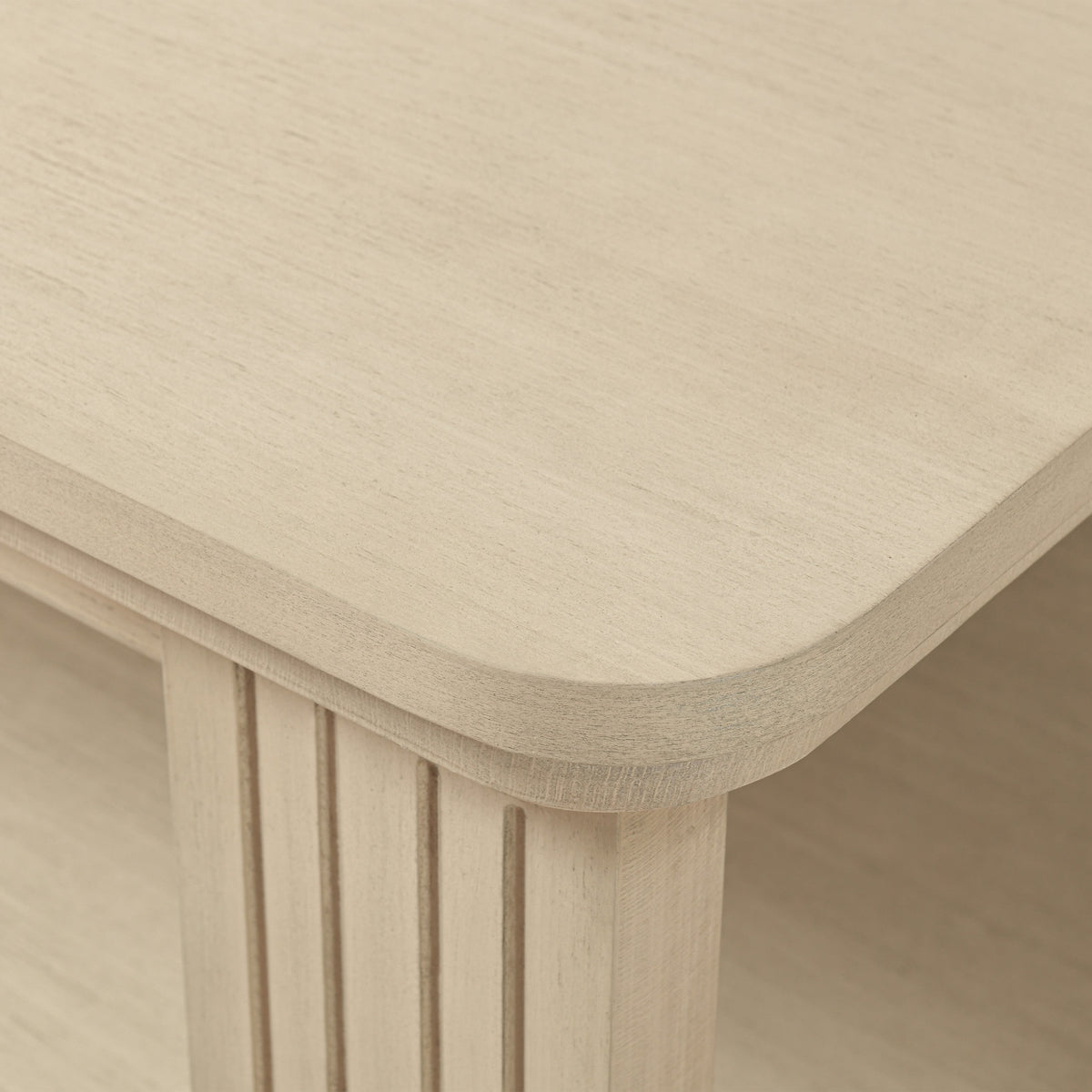 Square Coffee Table with 2-Tier Storage Shelf
