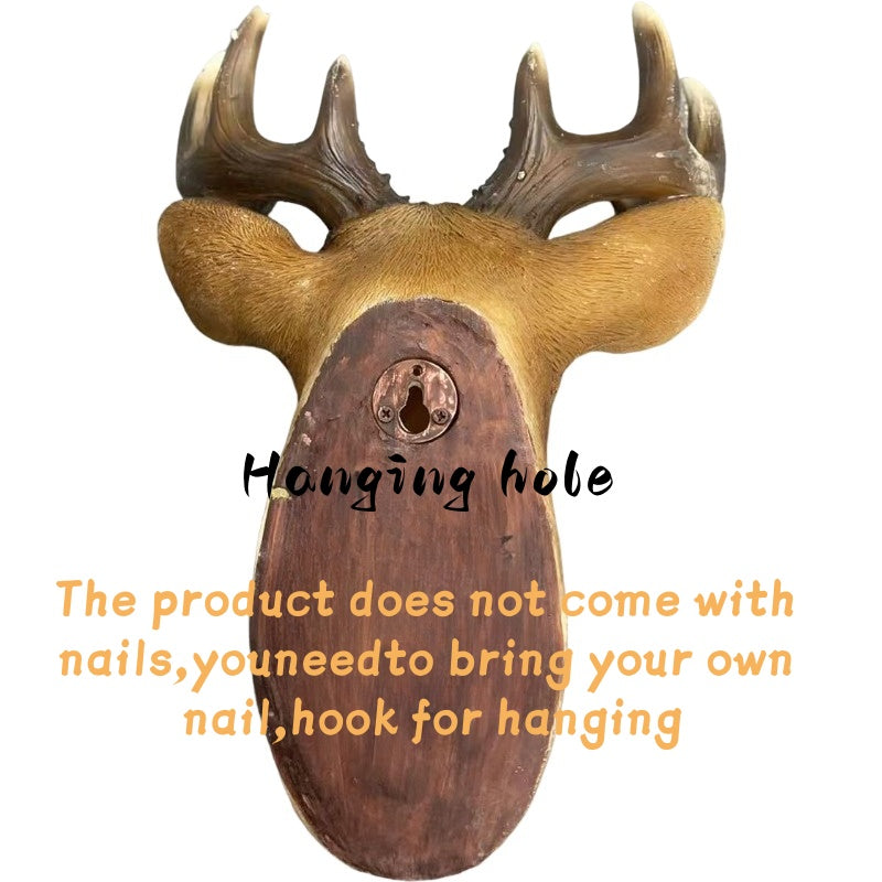 Stag Head Wall Mount - 14.57" Wide Resin Deer Bust