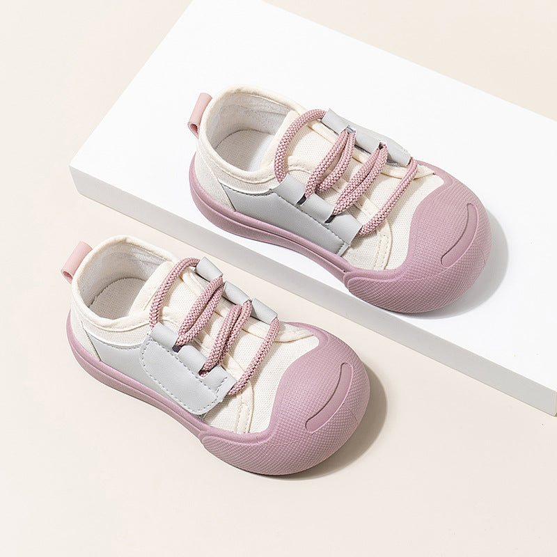 Dopamine Color Matching For Children Canvas Shoes