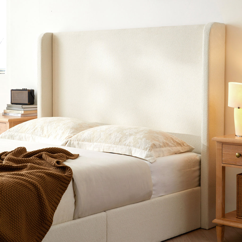 Carmen Upholstered Wingback Bed