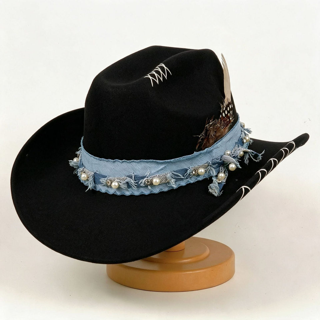 Western Cowboy Vintage Jazz Hat Felt Hat