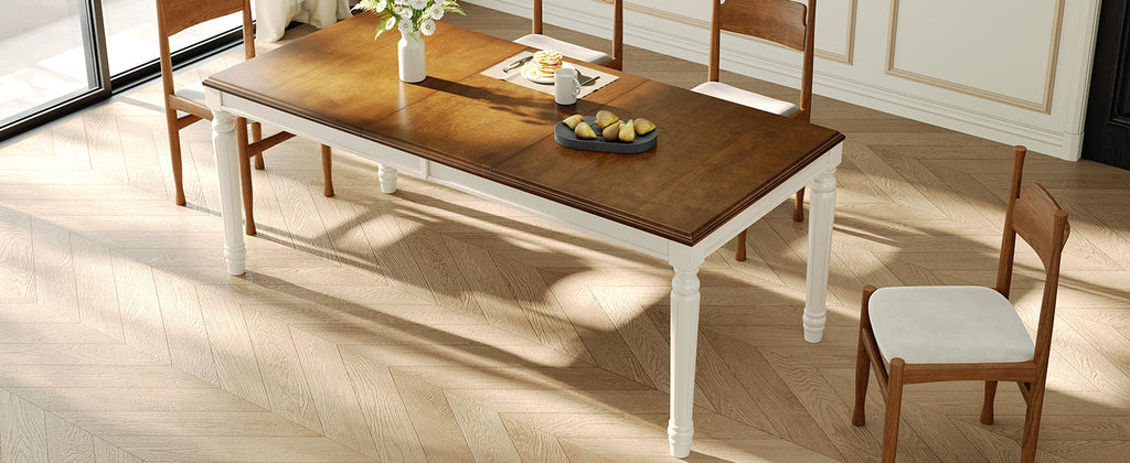TREXM Traditional Rectangular Dining Table