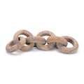 Sandstone chain link décor 11"l
